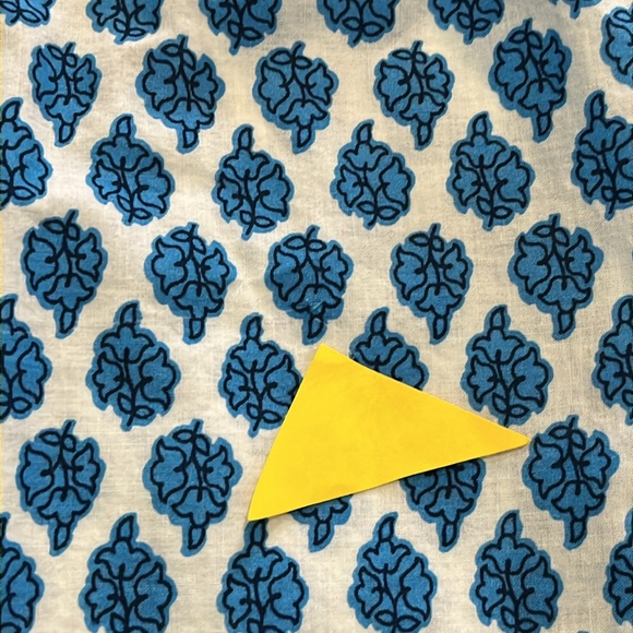 J Crew Factory Cotton Blue Paisley Artist Peasant Top Sz XS Lightweight Vacation - Picture 2 of 15